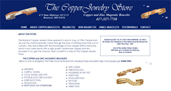 Desktop Screenshot of copperjewelrystore.com